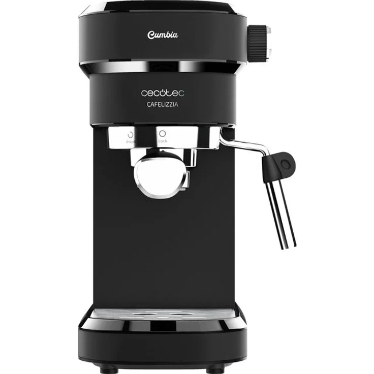 Cecotec Cafelizzia 790 Black Espressomaschine, Siebträgermaschine, mit Dampfdüse, schwarz – Bild 1