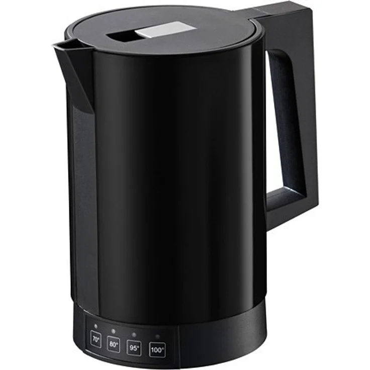 Ritter fontana 5, Wasserkocher kabellos, 2800W, mit Temperatureinstellung, 1,1L, schwarz – Bild 1