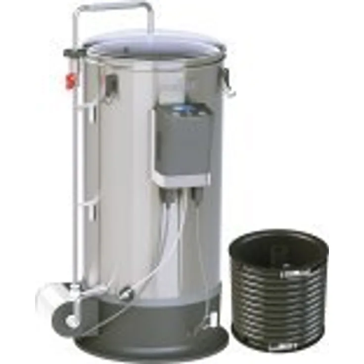Grainfather Connect - Bierbrauanlage Edelstahl, 30 L Kapazität, kräftige Magnetpumpe, Gegenstrom-Würzekühler, kompatibel mit Grainfather Connect App, Bier brauen