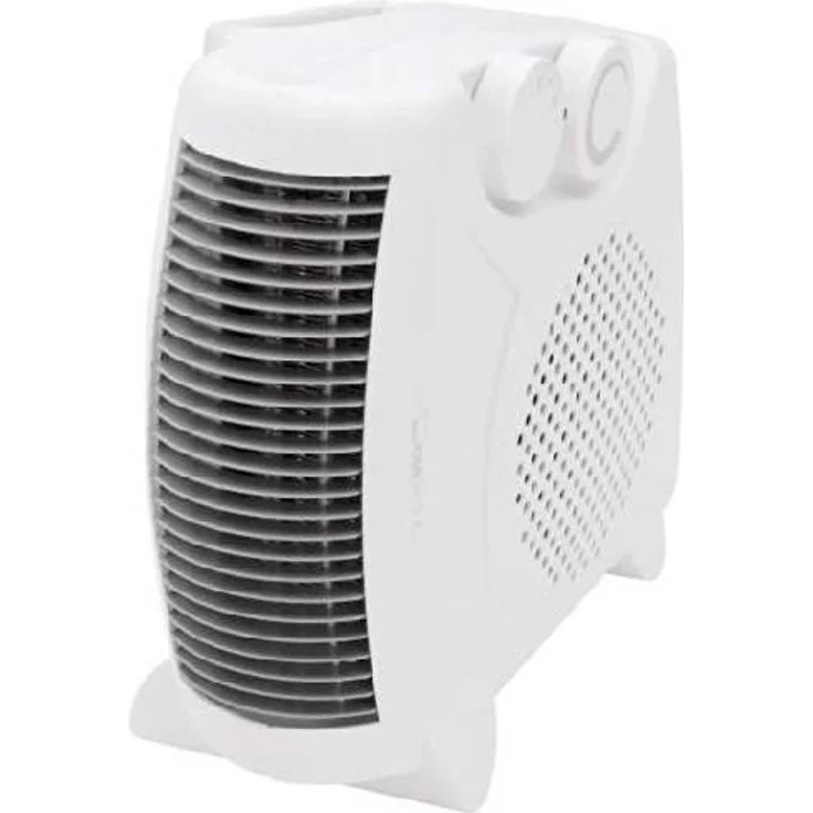 Clatronic Heizlüfter HL 3379, 2 Heizstufen (1000-max. 2000 Watt), Kaltstufe (Ventilator), 2 unterschiedliche Aufstellmöglichkeiten, weiß, Heizlüfter – Bild 1