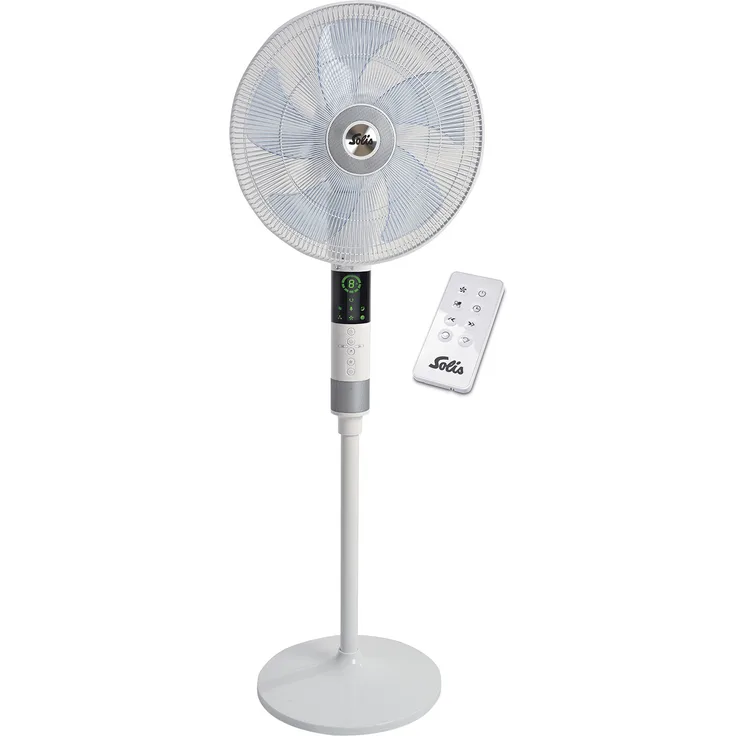 Solis Standventilator, 3 verschiedene Funktionen, Inklusive Infrarot-Fernbedienung, Breeze 360° (Typ 7582), 970.60