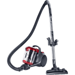 Fakir BL 141 Trend-beutelloser-Bodenstaubsauger, Staubsauger-beutellos mit Hochleistungsmotor, großer Aktionsradius, EPA-Filter, anthrazit rot - 700 Watt