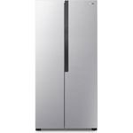 Gorenje NRS8182KX Side-by-Side-Kühlschrank, freistehend, silber, NoFrost, Schnellgefrieren, Breite 83.2 cm, Energieklasse E