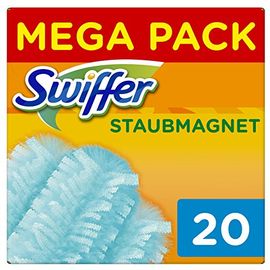 Swiffer Staubmagnet Tücher, Mega Nachfüllpack, 1er Pack (1 x 20 Stück)