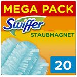 Swiffer Staubmagnet Tücher, Mega Nachfüllpack, 1er Pack (1 x 20 Stück)