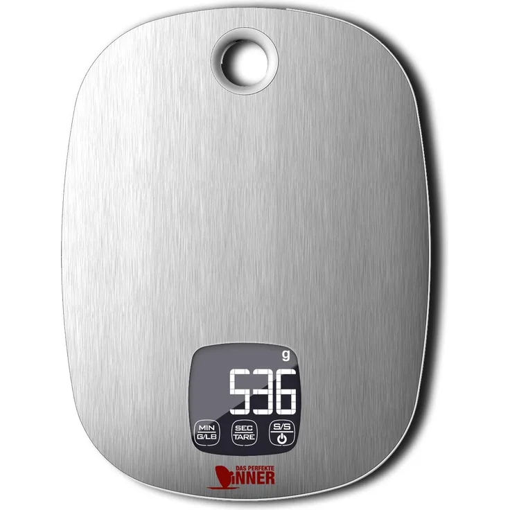 Das perfekte Dinner digitale Küchenwaage mit Touchsensoren und integriertem Count-down-Timer