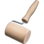 Westmark Backblechroller für eckige Backformen und -bleche, Zylindrisch geformt, Buchenholz, Durchmesser: 5,4 cm, Hellbraun, 30042270