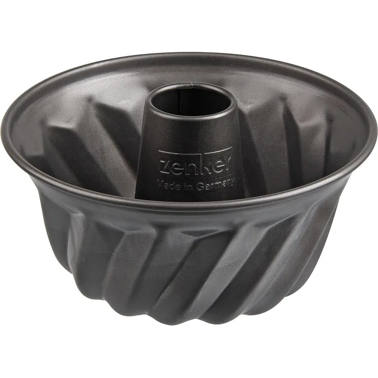 Zenker Gugelhupfform Ø 18 cm SPECIAL - MINI, kleine Backform aus Stahlblech, Kuchenform mit Antihaftbeschichtung (Farbe: Schwarz), Menge: 1 Stück