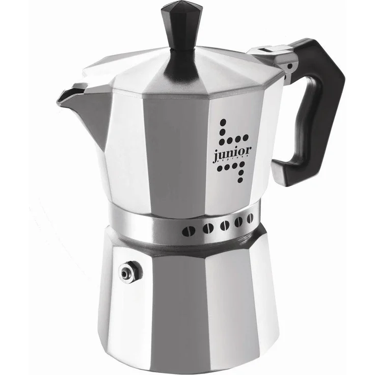 Bialetti Junior Kaffeemaschine, 6 Tassen, Aluminium – Bild 1