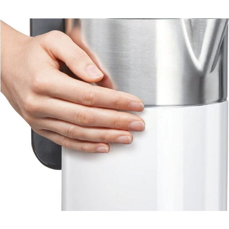 Bosch TWK8611P kabelloser Wasserkocher, Abschaltautomatik, Überhitzungsschutz, Temperaturwahl, Warmhaltefunktion, 1,5 L, 2400 W, weiß – Bild 6