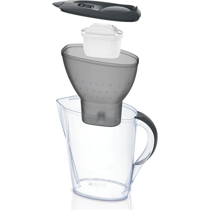 BRITA Wasserfilter Marella graphitgrau inkl. 1 MAXTRA+ Filterkartusche – BRITA Filter zur Reduzierung von Kalk, Chlor & geschmacksstörenden Stoffen im Wasser  – Bild 3
