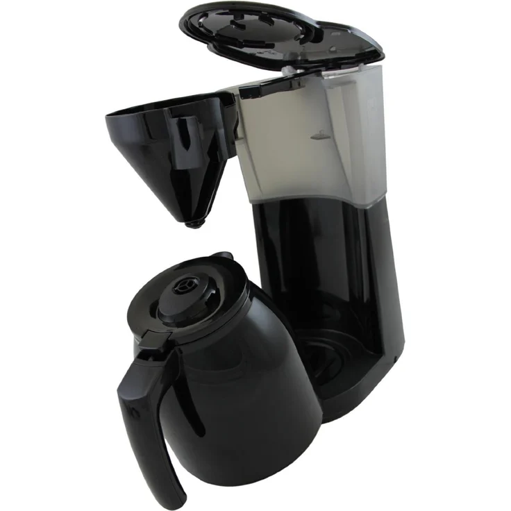 Melitta Easy Therm 1010-06, Filterkaffeemaschine mit Thermkanne, Kompaktes Design, Schwarz – Bild 3