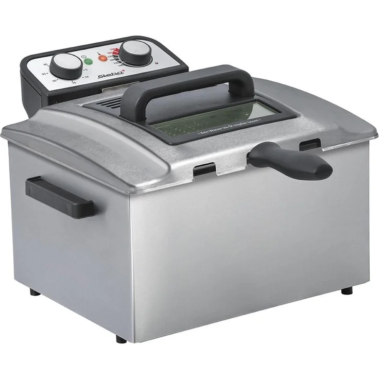 Steba DF 300 Edelstahl Fritteuse, 5 Liter, Profi-Heizsystem Kaltzonenprinzip – Bild 1