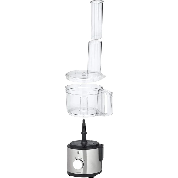 WMF Kult X Edition Küchenmaschine, mit 5 Zubehör-Scheiben, Knetmesser, Stopfen, Edelstahl-Messer, Behälter 2,0l, 500 W – Bild 4