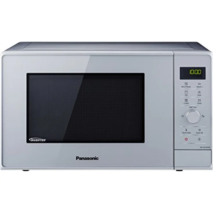 Panasonic NN-GD36HMSUG Mikrowelle mit Grill, Standgerät, 23 Liter Garraum, 1000 Watt, silber