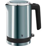 WMF Küchenminis Wasserkocher (1800 W, klein 0,8l, Reisewasserkocher, Teekocher kabellos, Kochstoppautomatik) cromargan matt- metallic blau