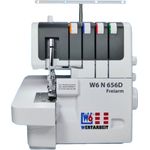 W6 N 656 D Freiarm Overlock-Nähmaschine, weiß