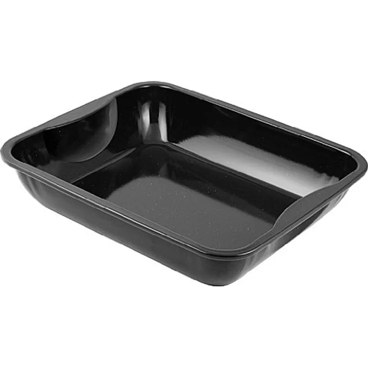 Zenker Special Cooking XXL-Bräter Emaille, Stahlblech, Schwarz, L 40 cm, 7203