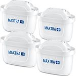 BRITA Filterkartuschen MAXTRA+ im 4er Pack – Kartuschen für alle BRITA Wasserfilter zur Reduzierung von Kalk, Chlor & geschmacksstörenden Stoffen im Leitungswasser