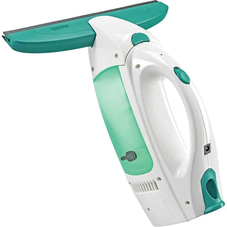 Leifheit Fenstersauger Set Dry and Clean 51000 mit 28 cm Saugdüse für 360° streifenfreie Reinigung, Fensterreiniger verwendbar bis zu 35 min, Fensterputzer mit Stand-by-Automatik und Click-System