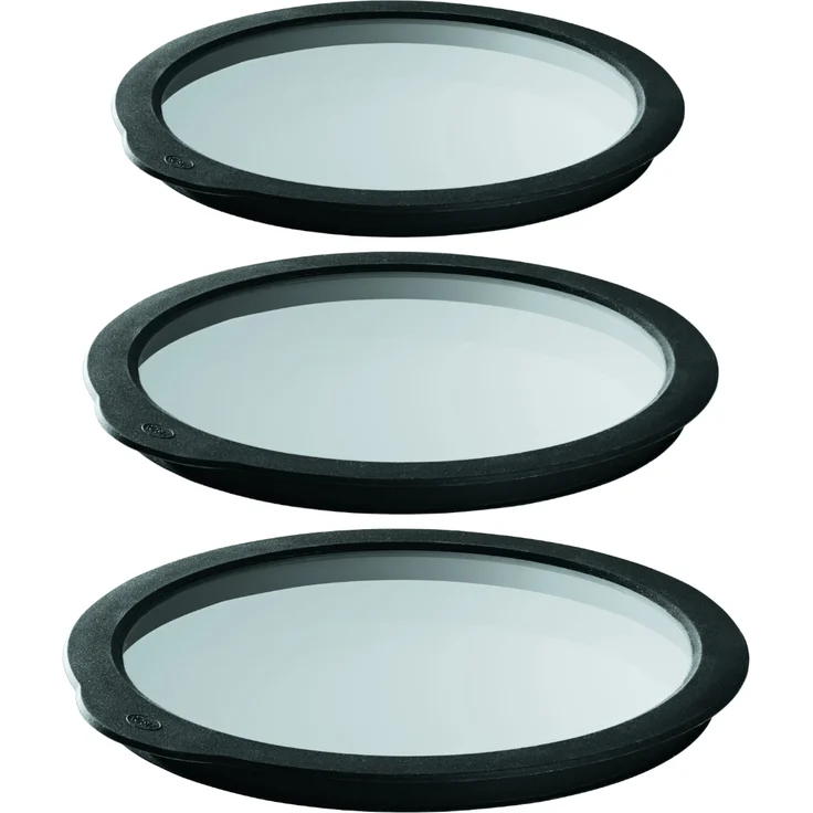 Rösle Frischhaltedeckel aus Glas 3er Set (Durchmesser 16-20-24 cm) glas – Bild 1