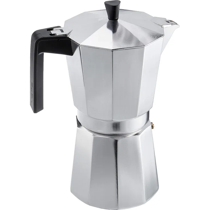 Valira Espressokocher, 12 Tassen, Aluminium