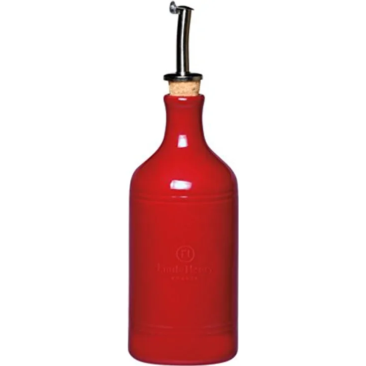 Emile Henry Öl-oder Essigspender, Keramik, Rot, 7.5 cm