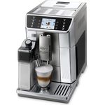 De'Longhi PrimaDonna Elite ECAM 656.55.MS Kaffeevollautomat mit Milchsystem und integriertem Mahlwerk, Cappuccino und Espresso auf Knopfdruck, 3,5 Zoll TFT Touchscreen Farbdisplay und App-Steuerung, Edelstahlfront, silber