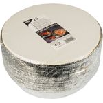 PAPSTAR Aluschalen, Aluminium, Silber, 12 x 23 x 23 cm