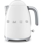 Smeg KLF03WHEU Edelstahl-Wasserkocher, 2400W, 1,7L Volumen, Weiß
