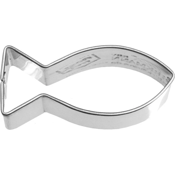 Birkmann Plätzchenausstechform Christen-Fisch Edelstahl, 5 cm