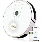 Luby Selbstaufla White with Circles Swirls at the top HI3 Staubsauger Roboter Starke Ausdauer APP Fe