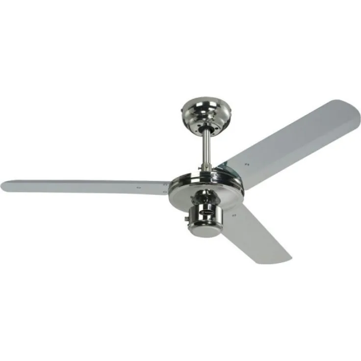 122 cm Deckenventilator Industrial 72268 mit drei Flügeln in der Ausführung Chrom