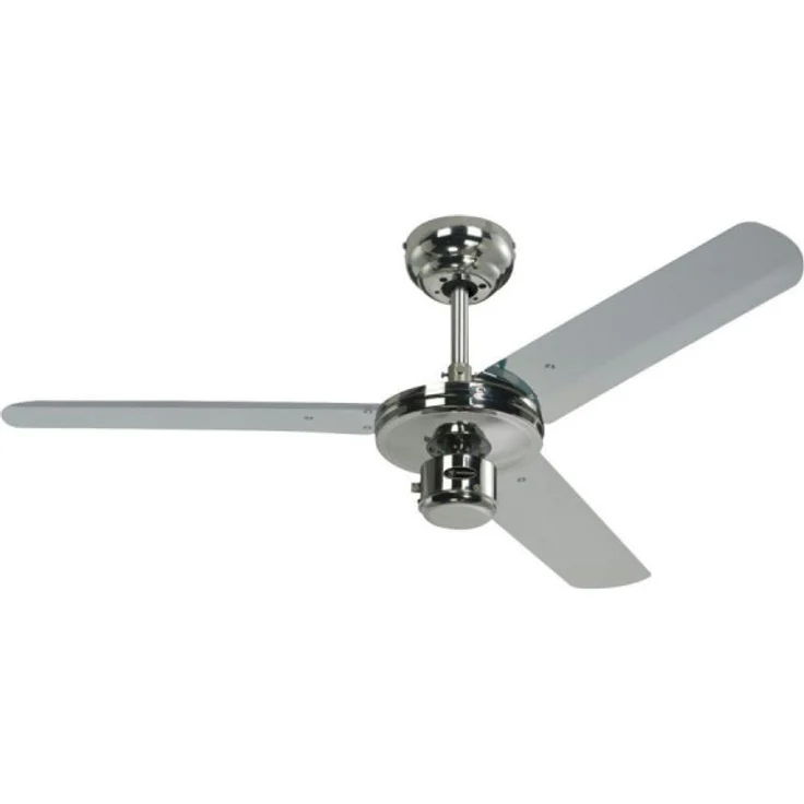 122 cm Deckenventilator Industrial 72268 mit drei Flügeln in der Ausführung Chrom – Bild 1