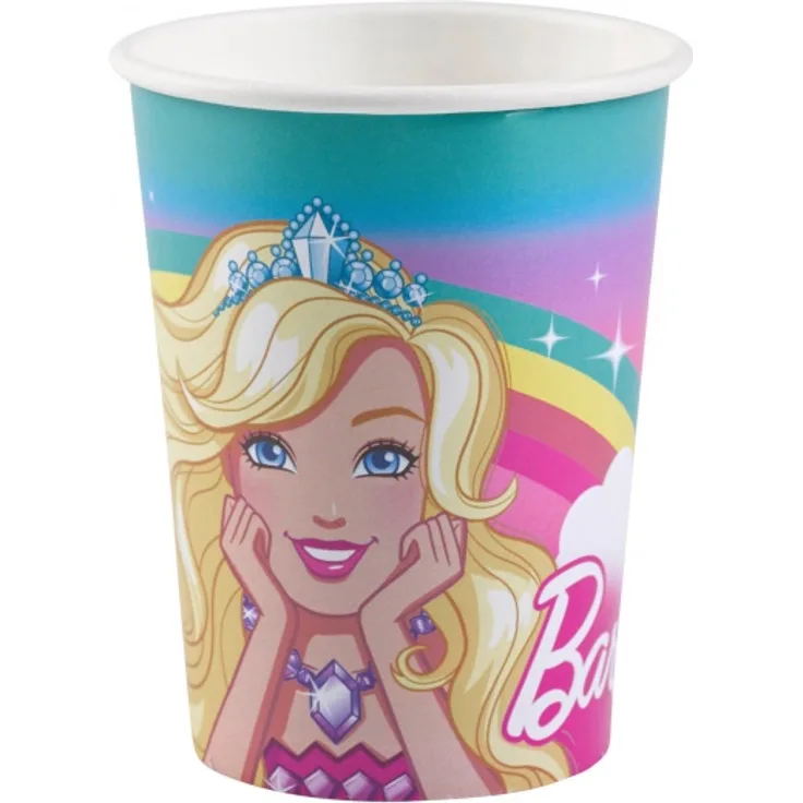 partybecher Dreamtopia Mädchen Karton 250 ml weiß 8 Stück
