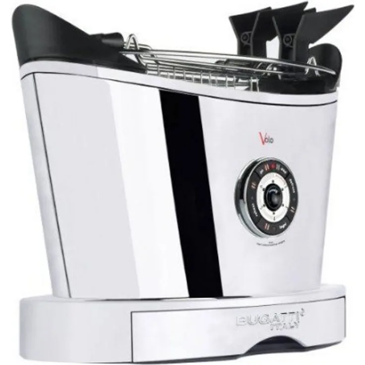 Casa Bugatti Toster 13-VOLOCR, Chrome