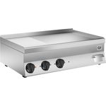 Gastro-Inox Elektrische Grillplatte 100cm, 2-3 glatt-1-3 gerippt Edelstahl-Backfläche