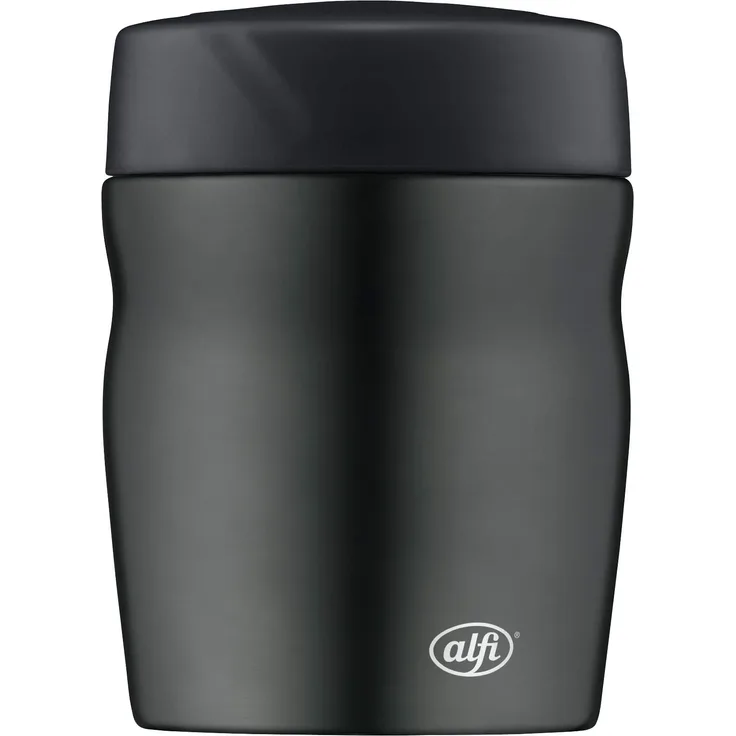 alfi foodMug - Thermobehälter für Essen, Edelstahl 350ml grau, kleines Speisegefäß für Essen, Suppen oder Müsli unterwegs, auslaufsicher, BPA-Frei, 6 Stunden heiß, 12 Stunden kalt - 0637.234.035