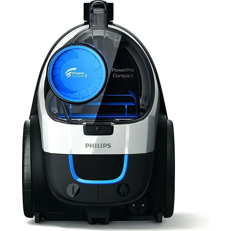 Philips beutelloser Staubsauger PowerPro Compact FC9332-09 (1,5 L Staubvolumen, integriertes Zubehör) weiß – Bild 3