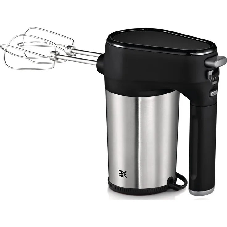 WMF Kult X Handrührer- Quirl, 350 W, 5 Geschwindigkeitsstufen, Turbofunktion, cromargan matt, schwarz - Preisvergleich
