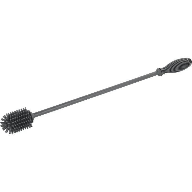 Wenko 54760100 Silikon Flaschenbürste, Spülbürste, extra lang, Silikon, 3.5 x 38 x 3.5 cm, schwarz – Bild 1