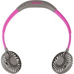 Unold 86699 NACKENVENTILATOR Breezy Anthrazit mit bequemen Nackenbügel, 3-stufige Geschwindigkeitsregelung, LED-Kontrollleuchte und zuschaltbarer LED-Beleuchtung