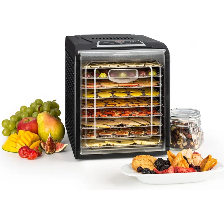Klarstein Fruit Jerky Plus 9 Dörrautomat Timer 9 Ablagen 600-700W schwarz – Bild 1