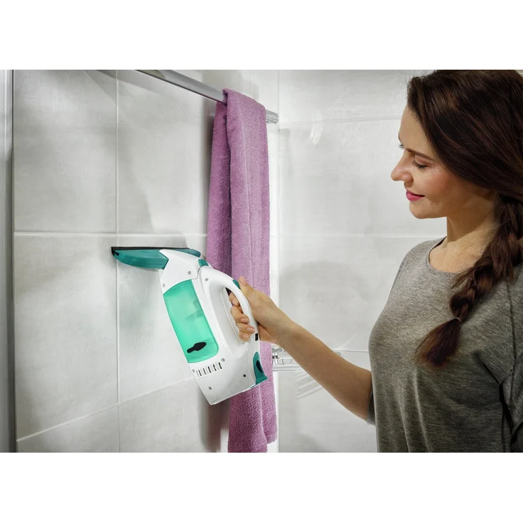 Leifheit Fenstersauger Set Dry and Clean 51000 mit 28 cm Saugdüse für 360° streifenfreie Reinigung, Fensterreiniger verwendbar bis zu 35 min, Fensterputzer mit Stand-by-Automatik und Click-System – Bild 5