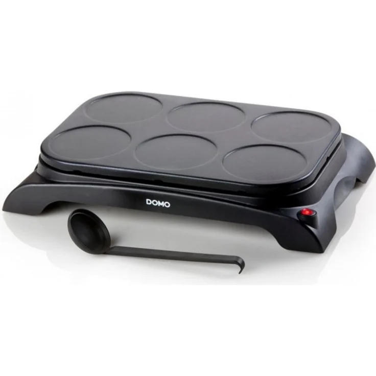 Domo DO8709P Pancake-Maker, Metall antihaftbeschichtet, Schwarz – Bild 1
