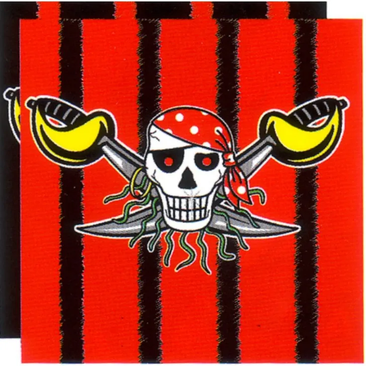 Servietten Roter Pirat