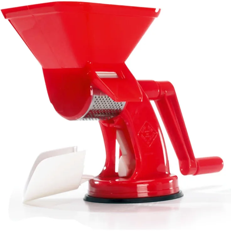 Rigamonti Art.66 Das passatutto Velox, Körper aus Polypropylen-Fixierer und Griff aus Nylon-Retina aus Edelstahl 18-C, Rot