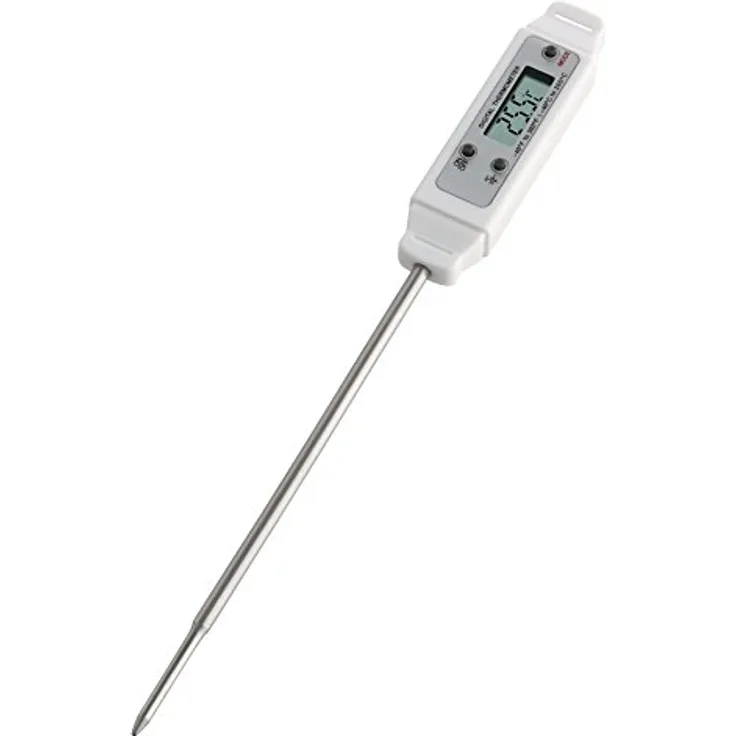 TFA Dostmann Pocket-Digitemp Digitales Einstichthermometer, schnell und genau, mit langem Einstichfühler, Temperaturkontrolle von Lebensmitteln