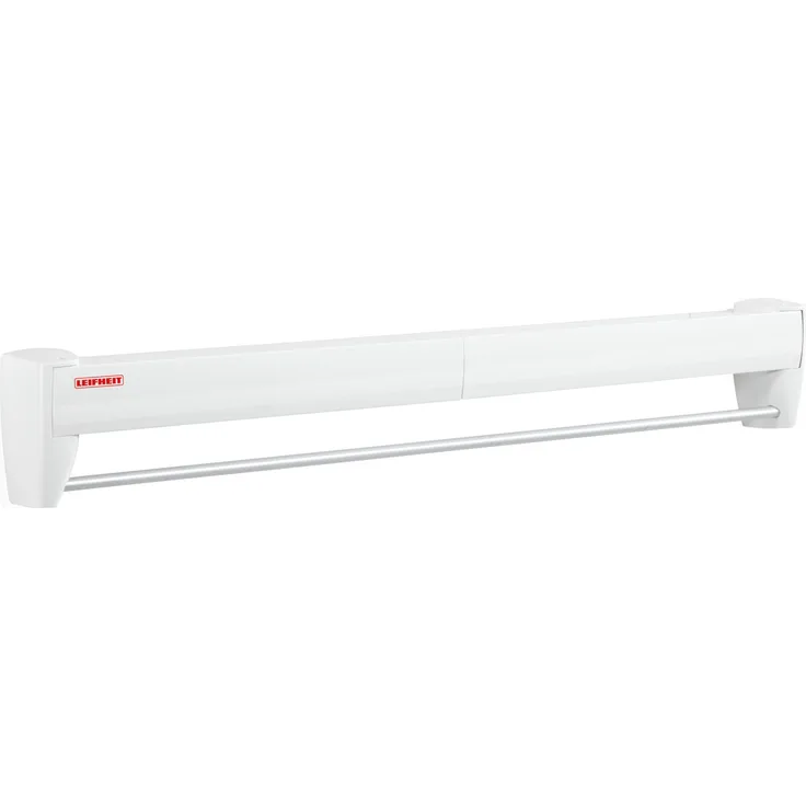 Leifheit Wandtrockner Telegant 36 Protect Plus zum Ausziehen, platzsparender Wandwäschetrockner, Wäscheständer für die Wand inkl. Handtuchstange