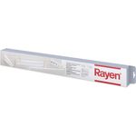 Rayen Teleskop-Wäscheleine, 5 m, weiß, lackierter Stahl, ABS, 80 x 37 cm